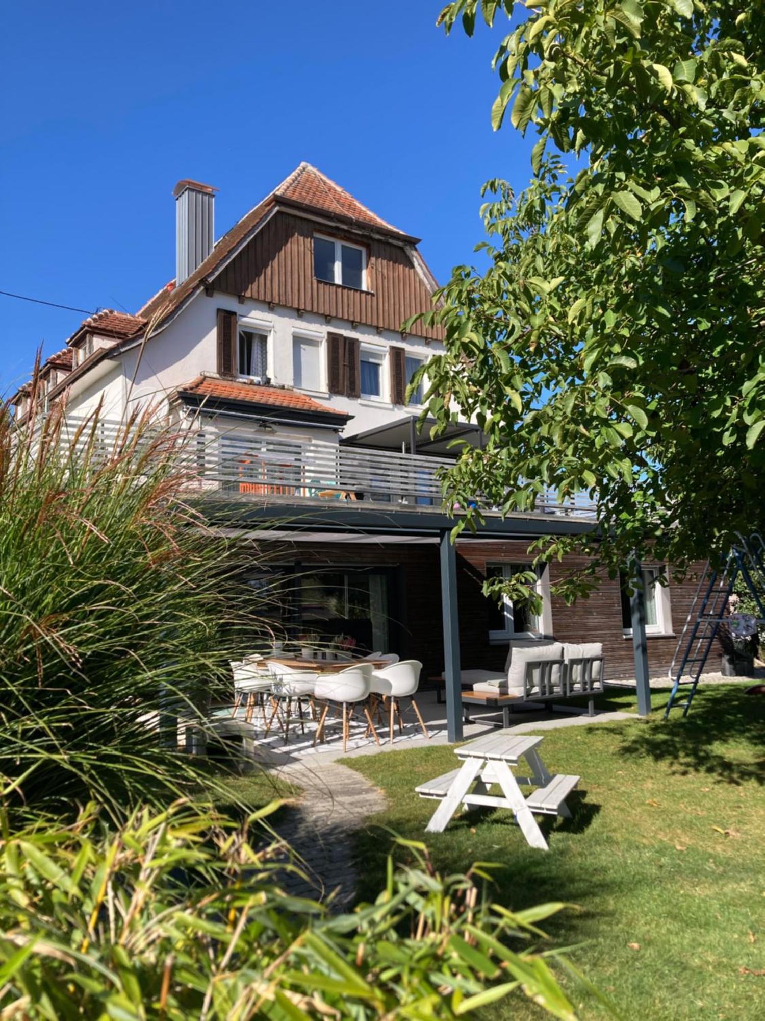 Ferienwohnung Weitblick Bad Schussenried Exterior foto